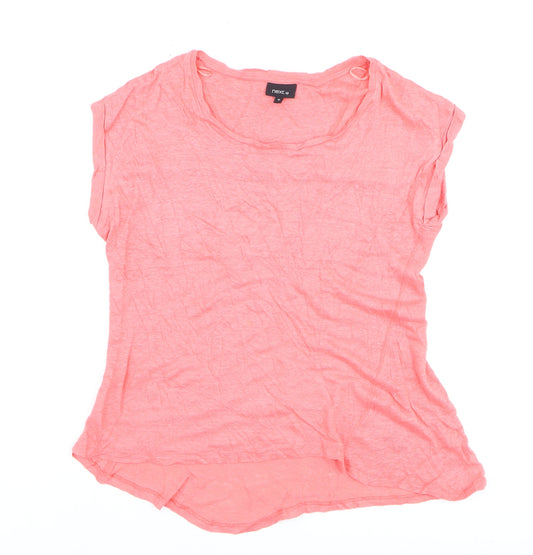 Next Women's Pink Basic Cotton T-Shirt Size 12