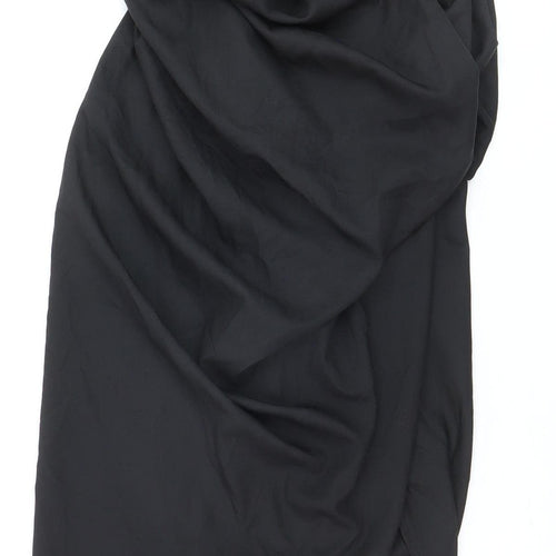 PrettyLittleThing Women’s Black Wrap Midi Skirt Size 8