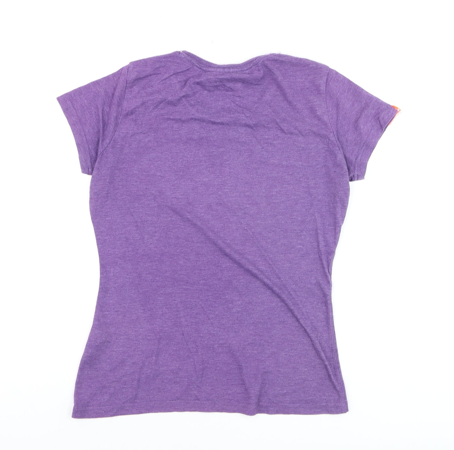 Superdry Women's Purple Short Sleeve Crew Neck T-Shirt Size M