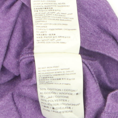 Superdry Women's Purple Short Sleeve Crew Neck T-Shirt Size M