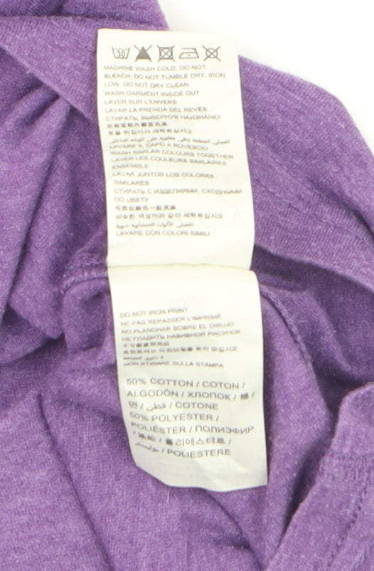 Superdry Women's Purple Short Sleeve Crew Neck T-Shirt Size M