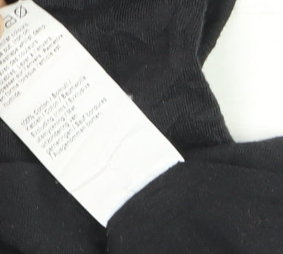 River Island Men's Black Slim Fit Crew Neck Bee Embroidered T-Shirt Size M