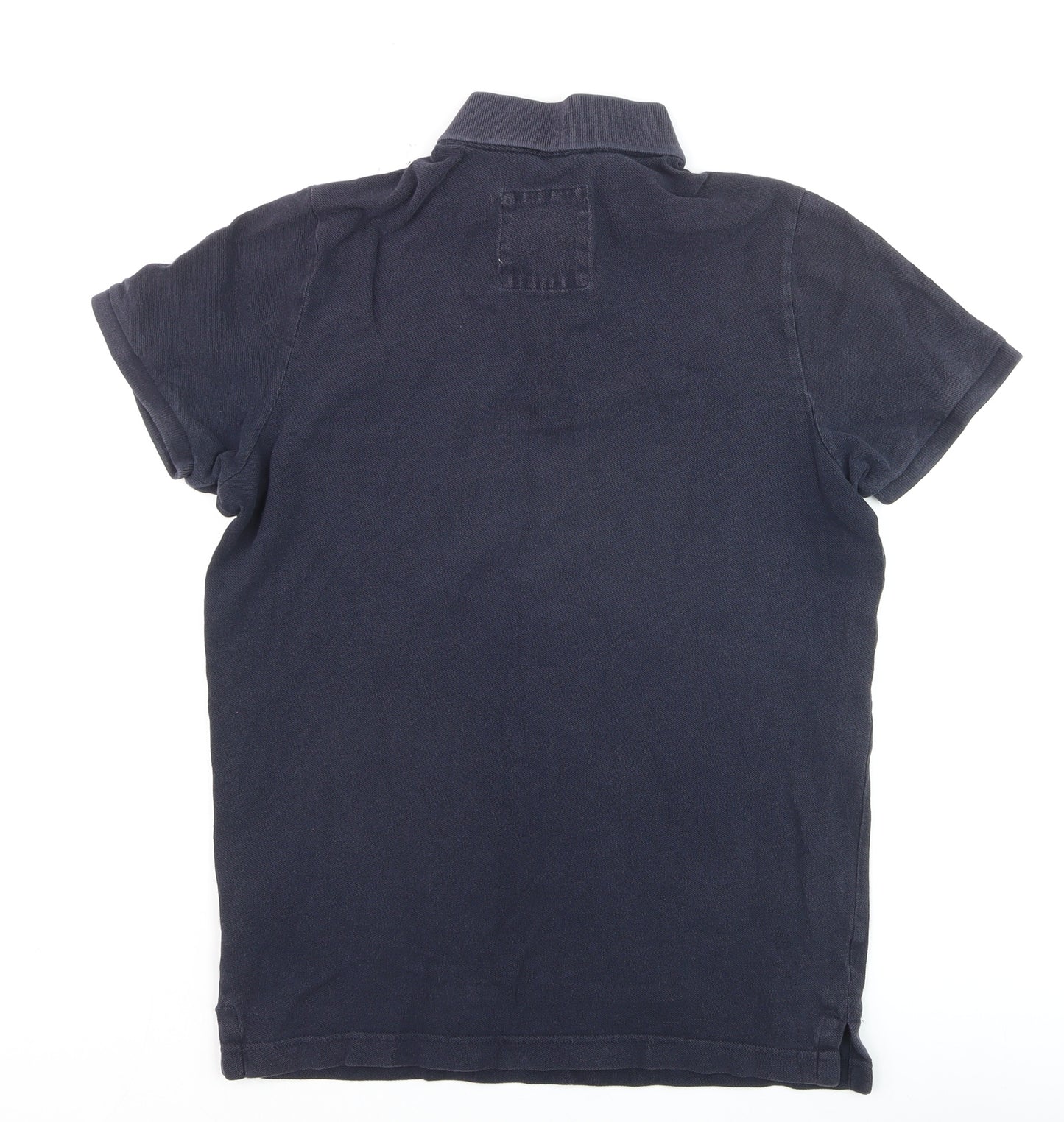 Hollister Men’s Blue Slim Fit Cotton Polo Shirt Medium