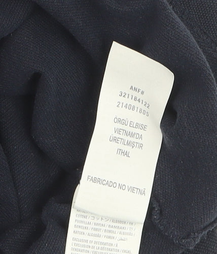 Hollister Men’s Blue Slim Fit Cotton Polo Shirt Medium