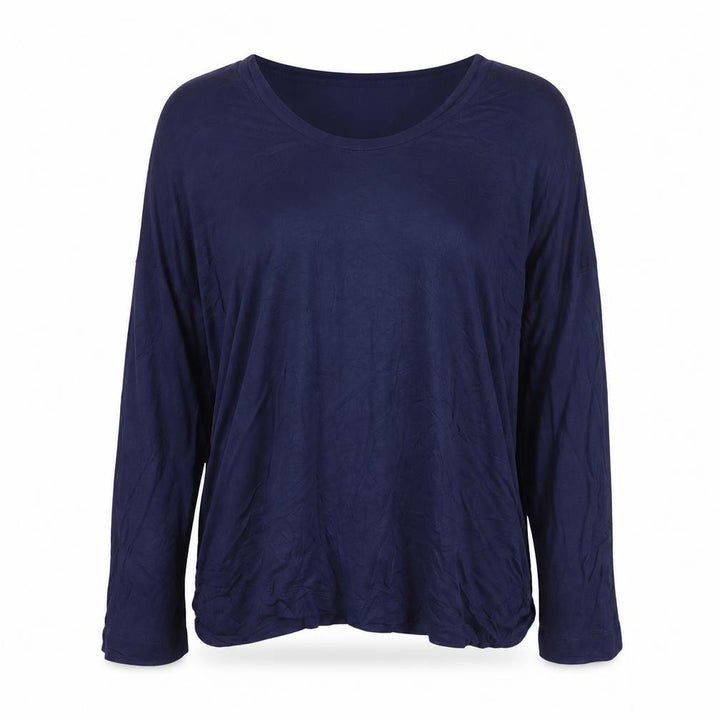Gap Women’s Blue Relaxed Fit Long Sleeve Viscose T-Shirt Size L