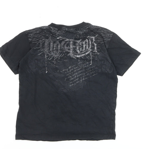 No Fear Boys Black 7-8 Years Skull Graphic Short Sleeve T-Shirt