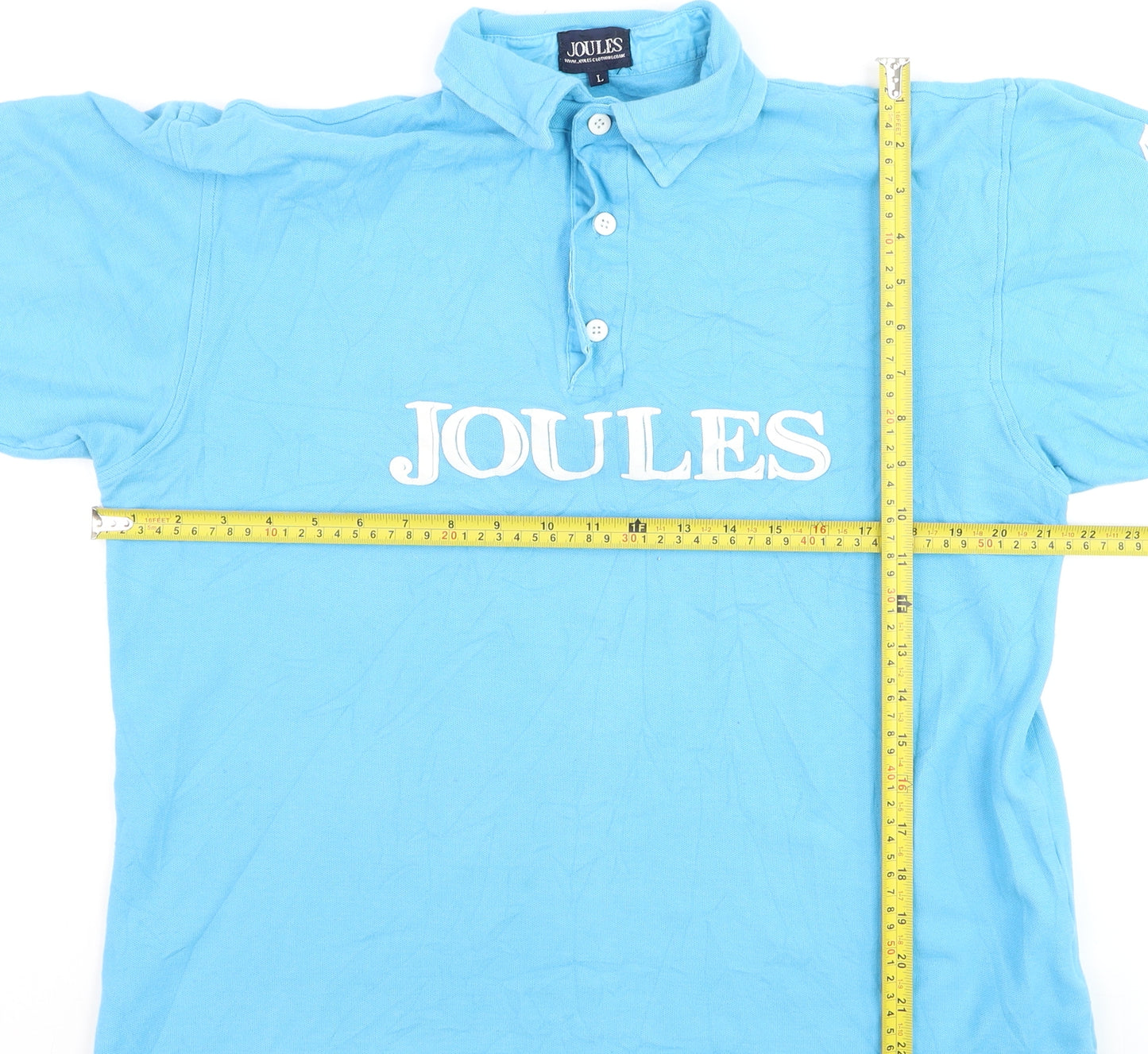 Joules Boys Blue Polo Shirt L Collared Short Sleeve Cotton Sports Top