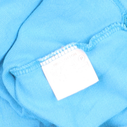 Joules Boys Blue Polo Shirt L Collared Short Sleeve Cotton Sports Top