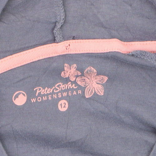 Peter Storm Womens Blue Size 12 Cotton Pullover Hoodie