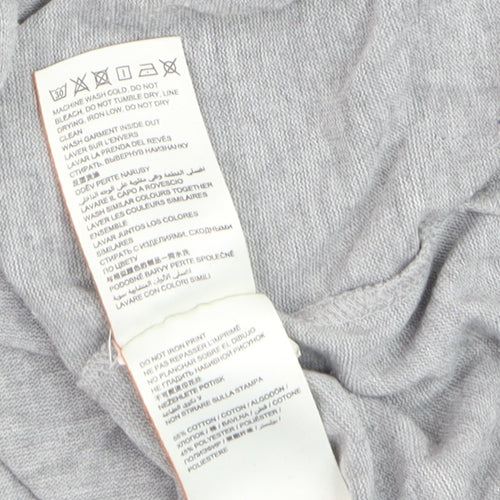 Superdry Women's Grey Pullover Sweatshirt Small Tokyo Heritage Logo