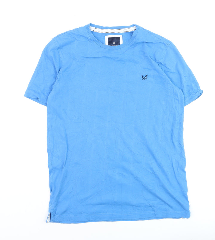 Crew Clothing Company Men's Blue M Crew Neck Cotton T-Shirt