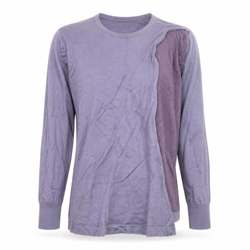 John Smedley Women's Purple Cotton Silk Crew Neck Jumper Size M