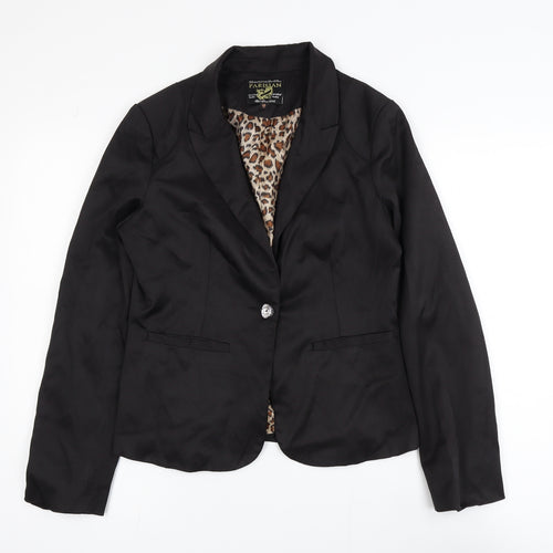 Parisian Women Black Size 10 Single-Breasted Blazer Jacket