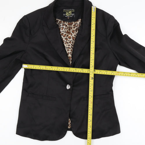 Parisian Women Black Size 10 Single-Breasted Blazer Jacket
