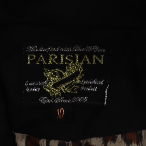 Parisian Women Black Size 10 Single-Breasted Blazer Jacket