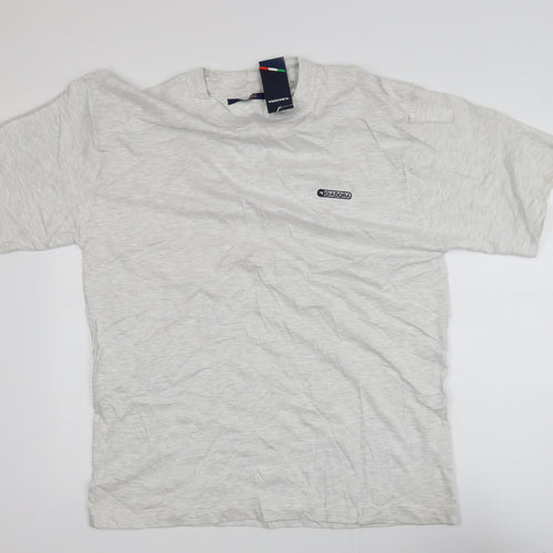 Diadora Men’s Grey Crew Neck Short Sleeve Cotton T-Shirt Size L