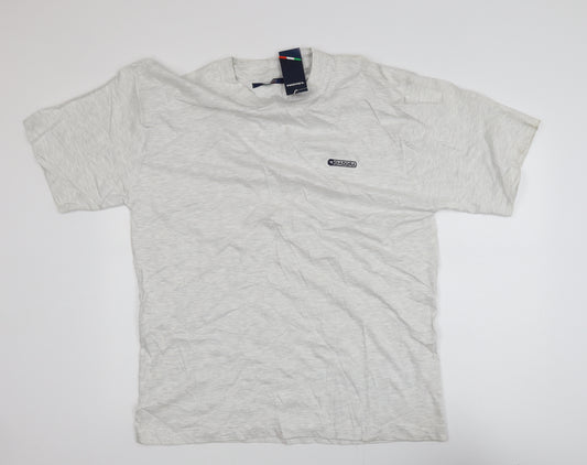 Diadora Men’s Grey Crew Neck Short Sleeve Cotton T-Shirt Size L