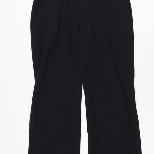 Lands' End Women's Black Petite Size 12 Straight Leg Trousers