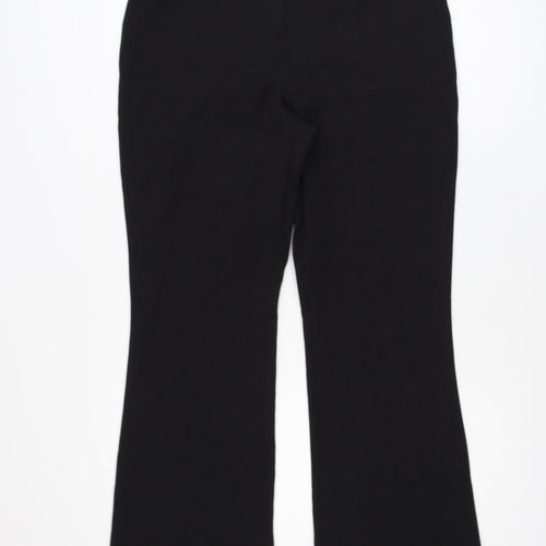 Lipsy Women Black Size 12 Straight Leg Dress Pants Trousers