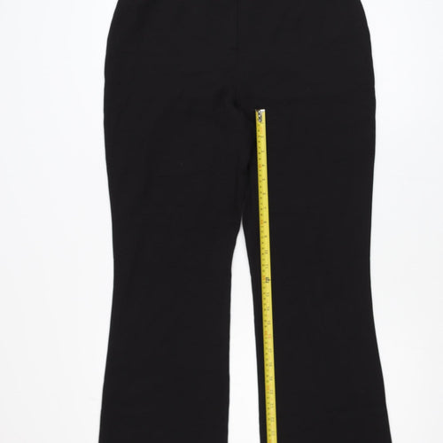 Lipsy Women Black Size 12 Straight Leg Dress Pants Trousers