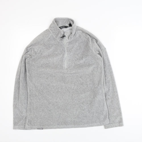 Regatta Womens Grey Fleece Half Zip Activewear Jacket UK 8