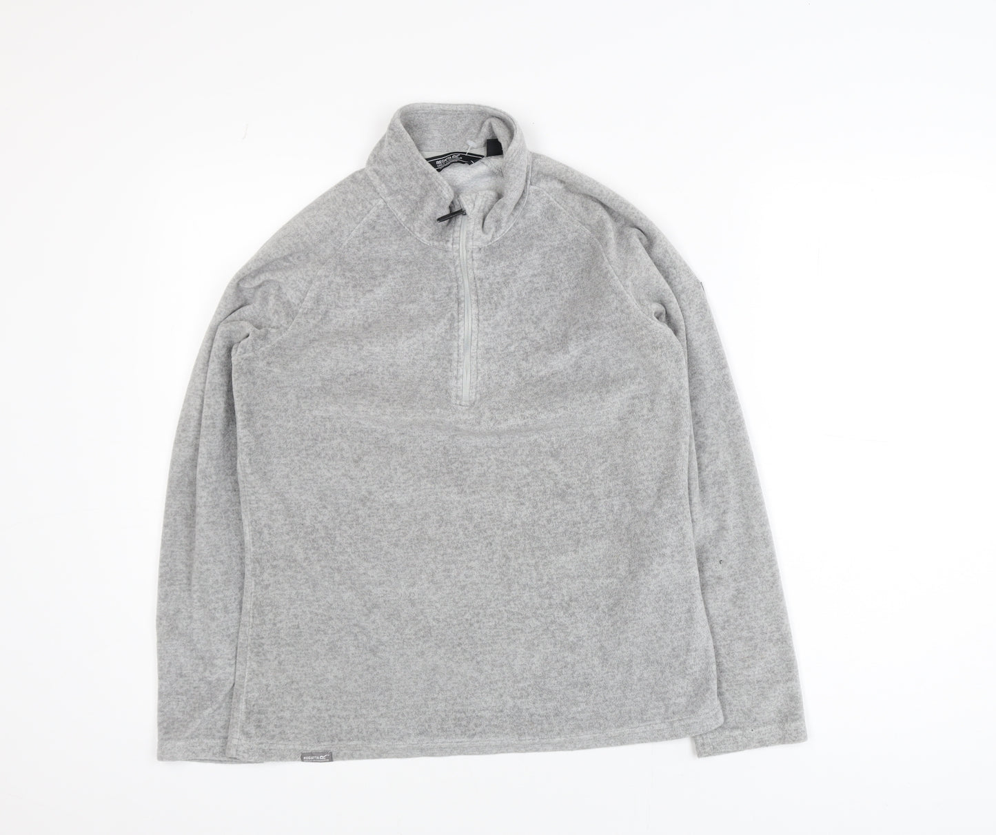 Regatta Womens Grey Fleece Half Zip Activewear Jacket UK 8