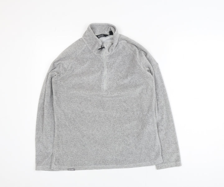 Regatta Womens Grey Fleece Half Zip Activewear Jacket UK 8