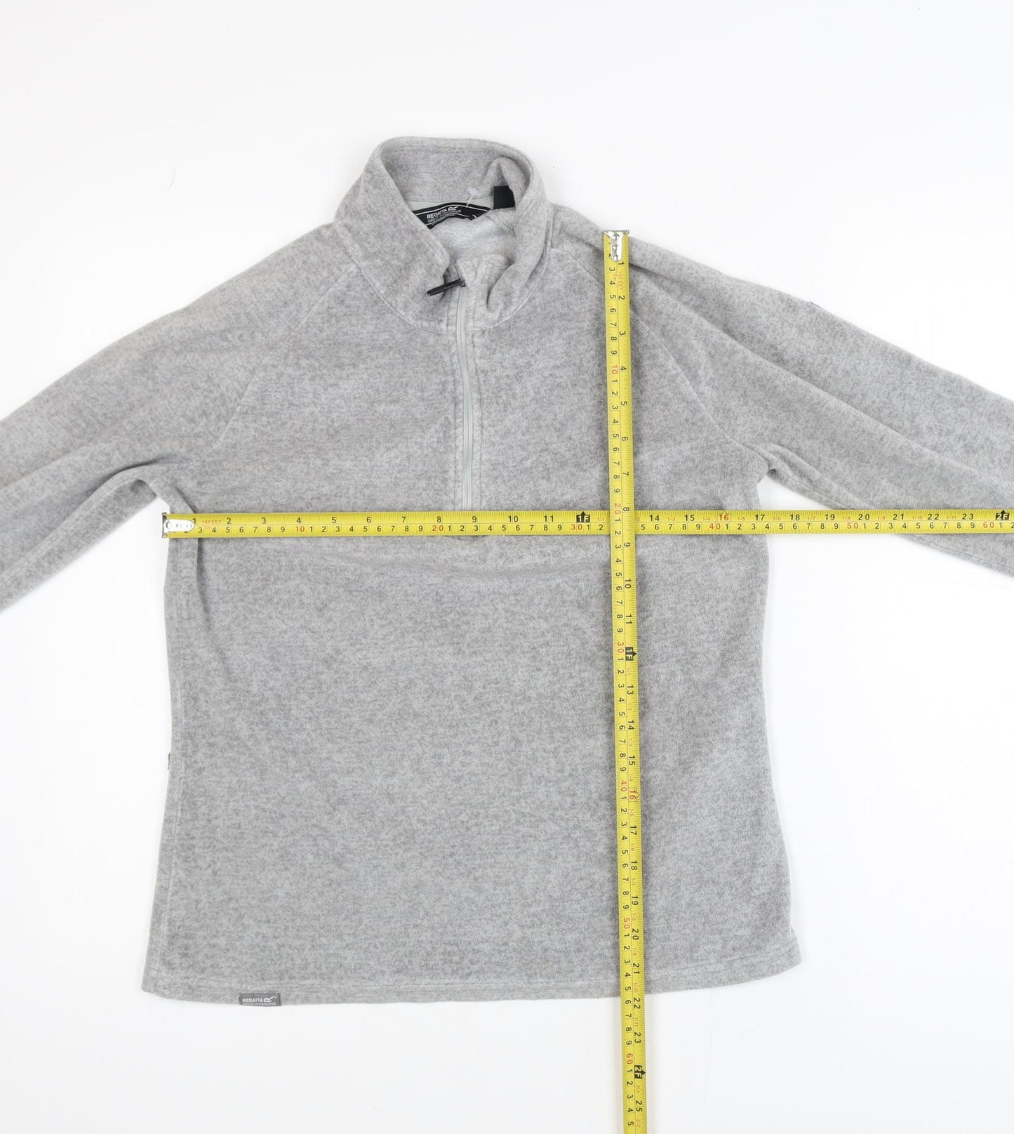 Regatta Womens Grey Fleece Half Zip Activewear Jacket UK 8