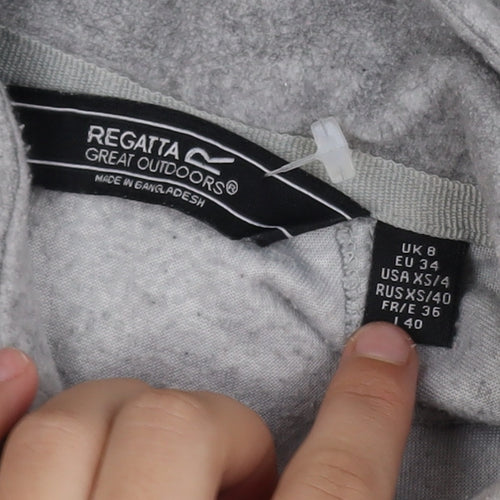 Regatta Womens Grey Fleece Half Zip Activewear Jacket UK 8