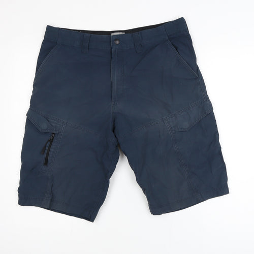 Marks and Spencer Men's Blue Cargo Shorts Size L 34in Waist