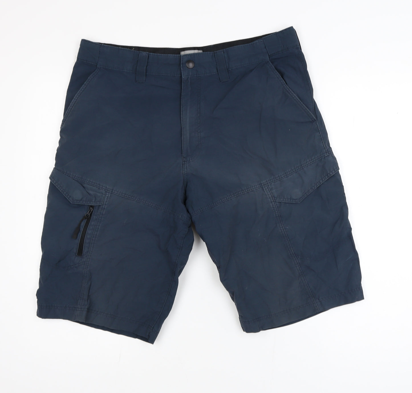 Marks and Spencer Men's Blue Cargo Shorts Size L 34in Waist