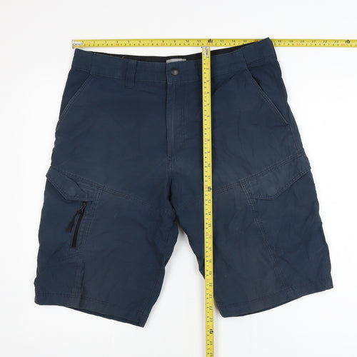 Marks and Spencer Men's Blue Cargo Shorts Size L 34in Waist