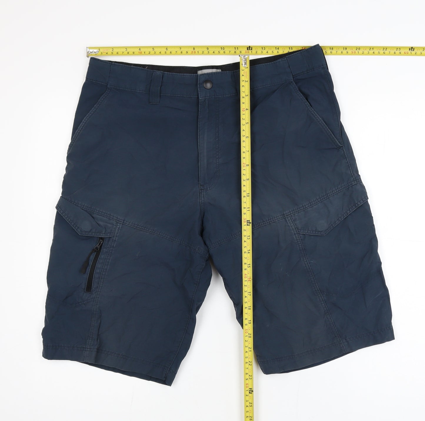 Marks and Spencer Men's Blue Cargo Shorts Size L 34in Waist