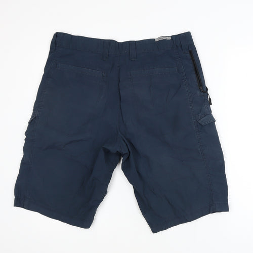 Marks and Spencer Men's Blue Cargo Shorts Size L 34in Waist
