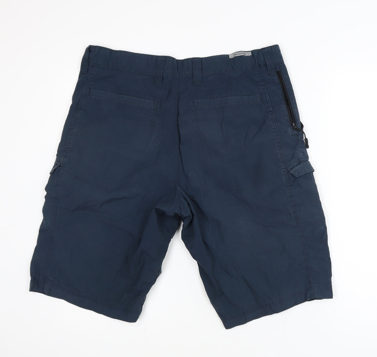 Marks and Spencer Men's Blue Cargo Shorts Size L 34in Waist