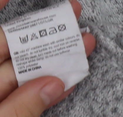 Mountain Warehouse Womens Grey Roll Neck Fleece Jumper Size 12