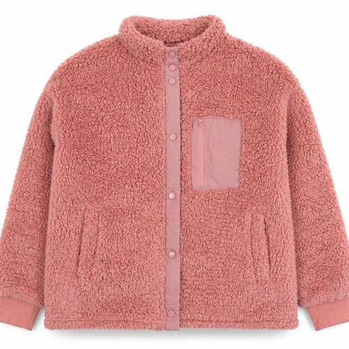 Simply Be Women Pink Size 12 Teddy Fleece Snap Button Sweatshirt
