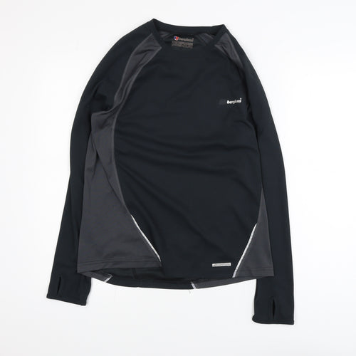 Berghaus Men's Black Argentum Long Sleeve Athletic Top Size M