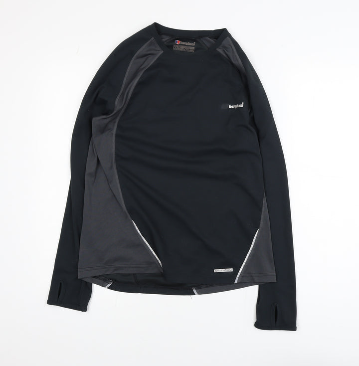 Berghaus Men's Black Argentum Long Sleeve Athletic Top Size M