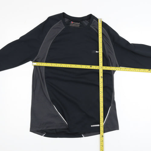 Berghaus Men's Black Argentum Long Sleeve Athletic Top Size M