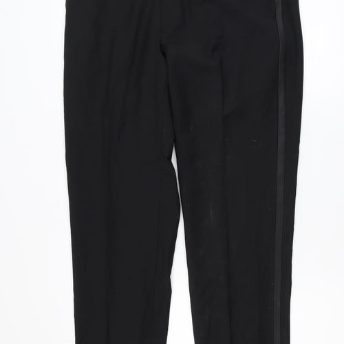 Marks and Spencer Autograph Men’s Black Wool Blend Slim Dress Pants 34L