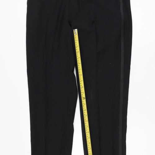 Marks and Spencer Autograph Men’s Black Wool Blend Slim Dress Pants 34L