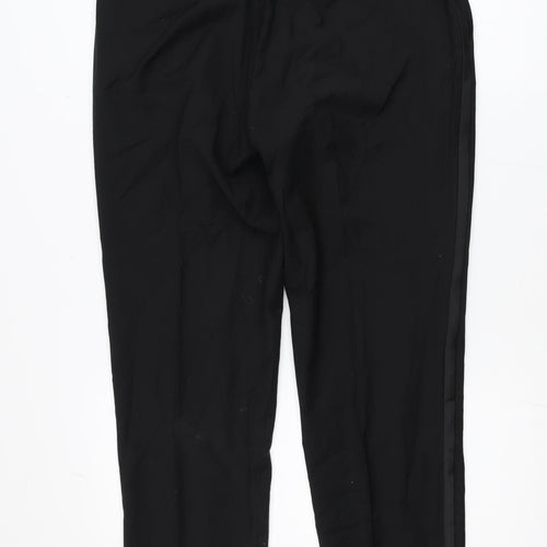 Marks and Spencer Autograph Men’s Black Wool Blend Slim Dress Pants 34L