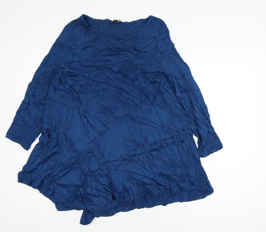 Phase Eight Women Blue Jersey Playsuit Size 18 Relaxed Fit