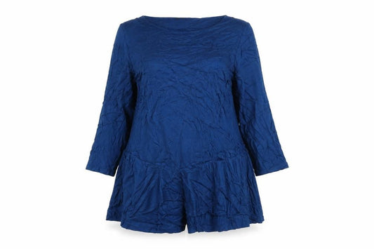 Phase Eight Women Blue Jersey Playsuit Size 18 Relaxed Fit