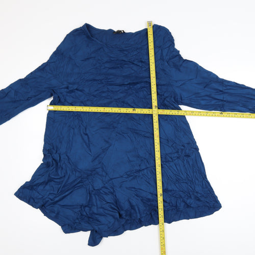 Phase Eight Women Blue Jersey Playsuit Size 18 Relaxed Fit