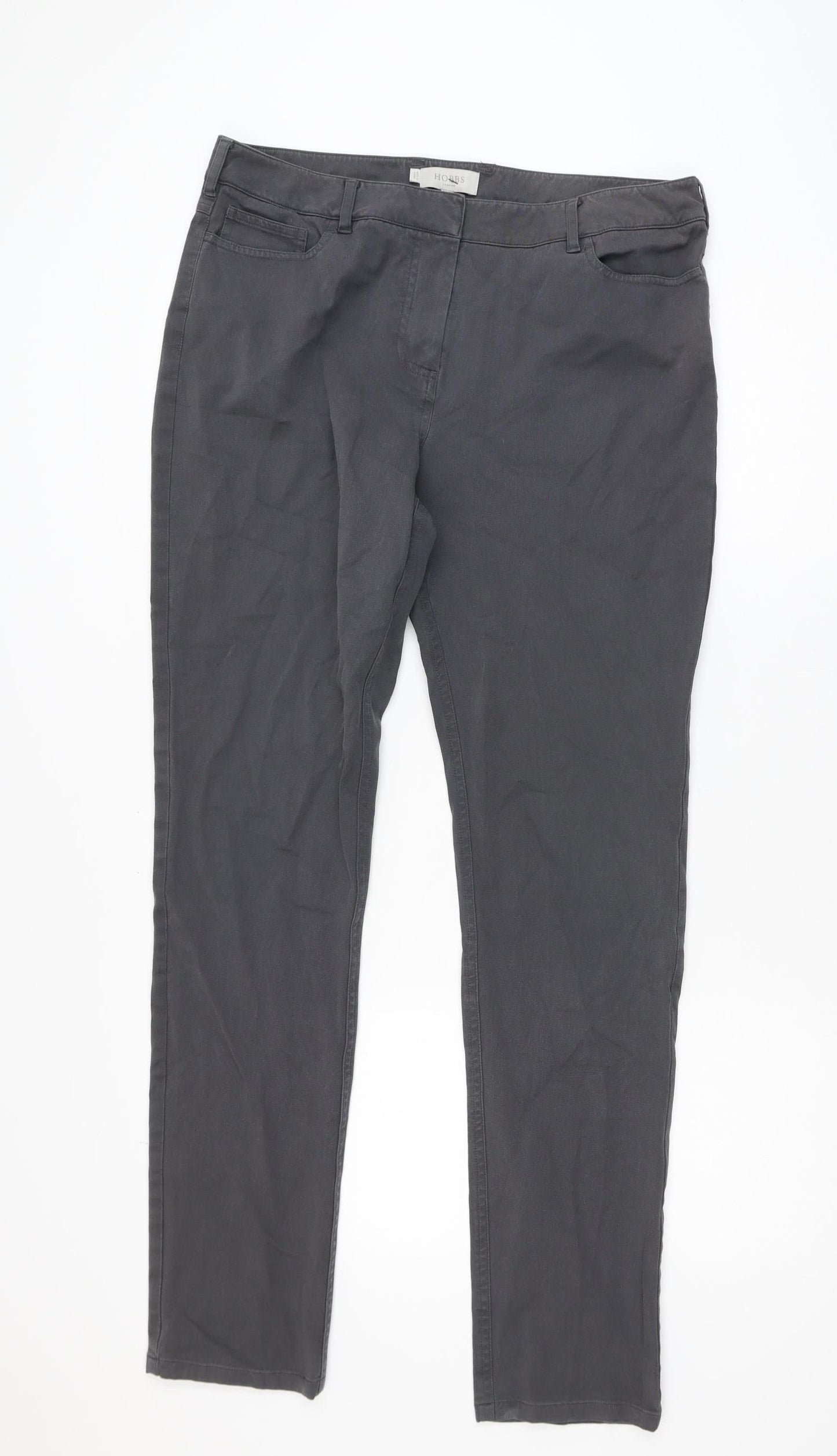 Hobbs Women’s Grey Straight Leg Stretch Jeans UK 14