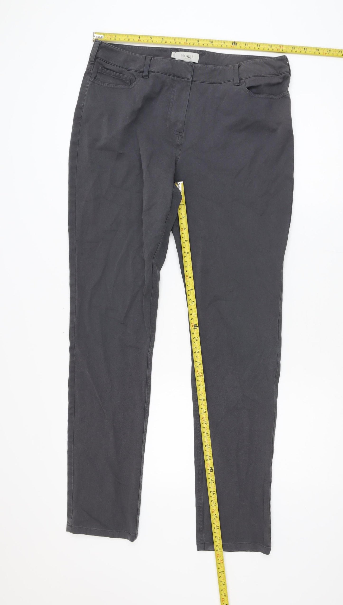 Hobbs Women’s Grey Straight Leg Stretch Jeans UK 14