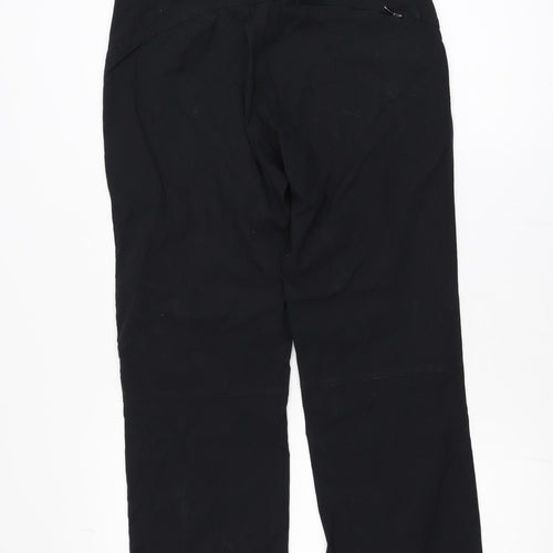 Craghoppers Womens Black Cargo Trousers Size 12 Regular Polyamide Stretch