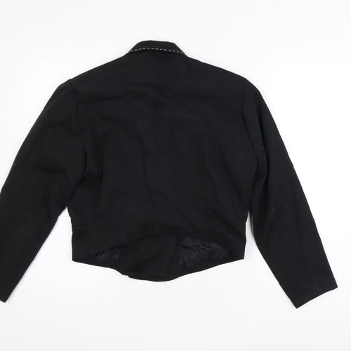 Body-Best London Women's Black Double-Breasted Blazer Size 14